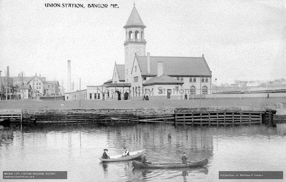 Postcard: Union Station, Bangor, Maine